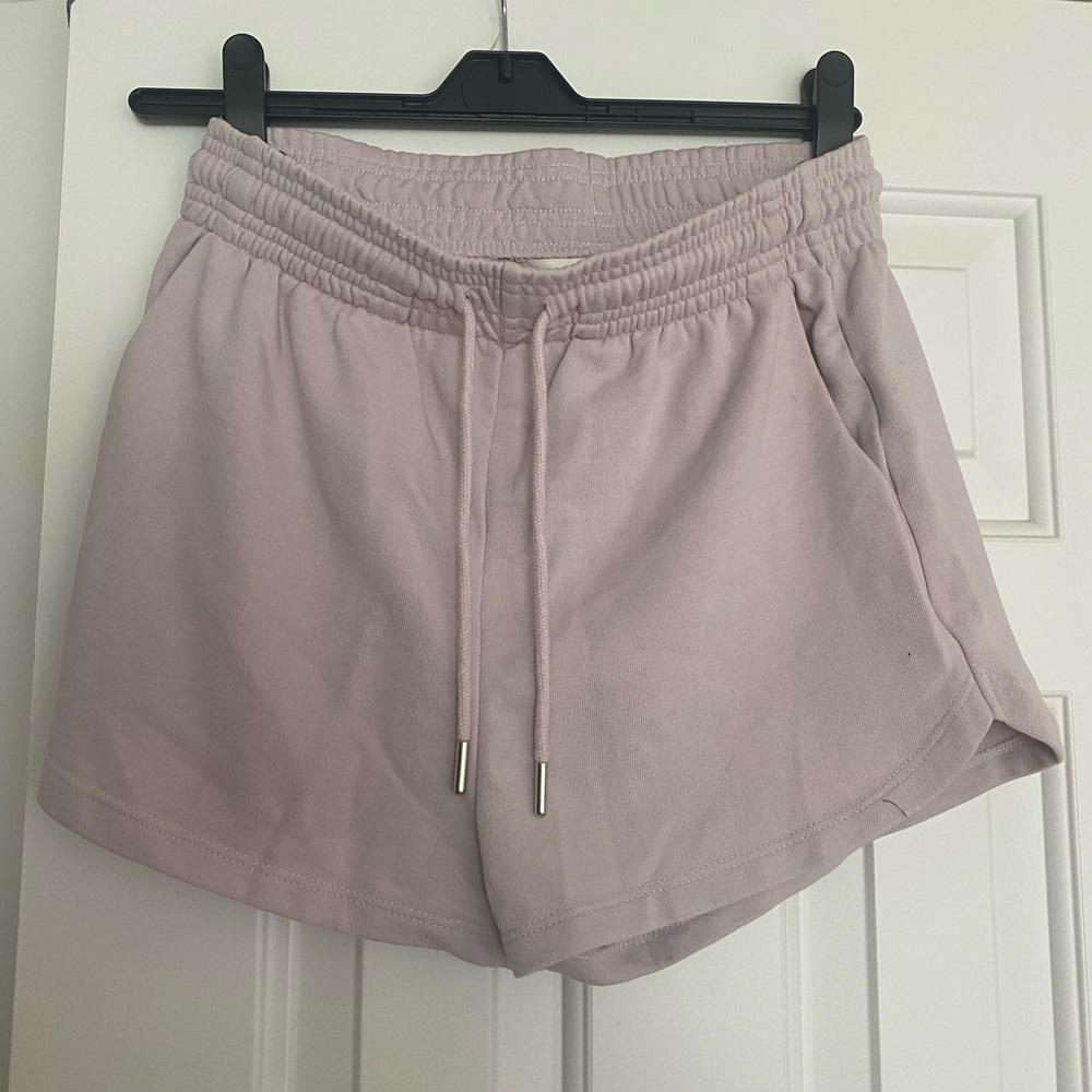 Lilac Drawstring Lounge Shorts